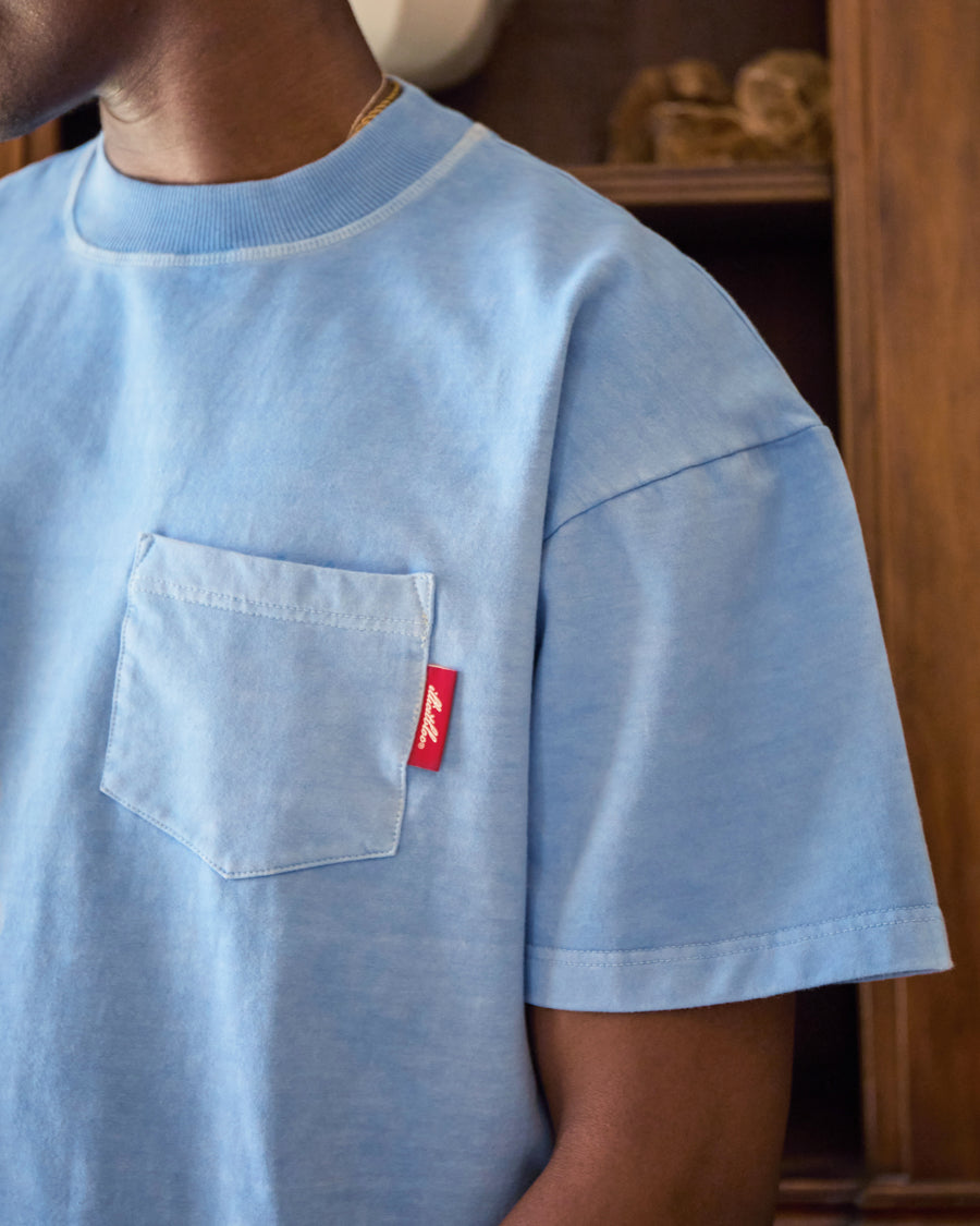 DEPT. POCKET T-SHIRT - POWDER BLUE