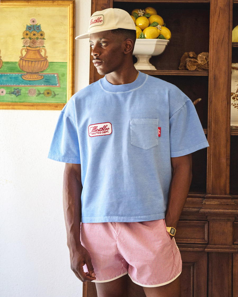 DEPT. POCKET T-SHIRT - POWDER BLUE