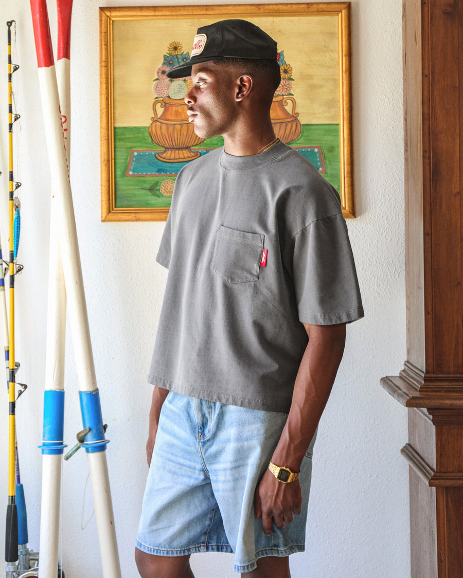 CLASSIC POCKET T-SHIRT - CHARCOAL