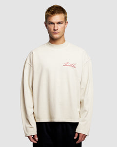 POSTER LONG SLEEVE T-SHIRT - OYSTER