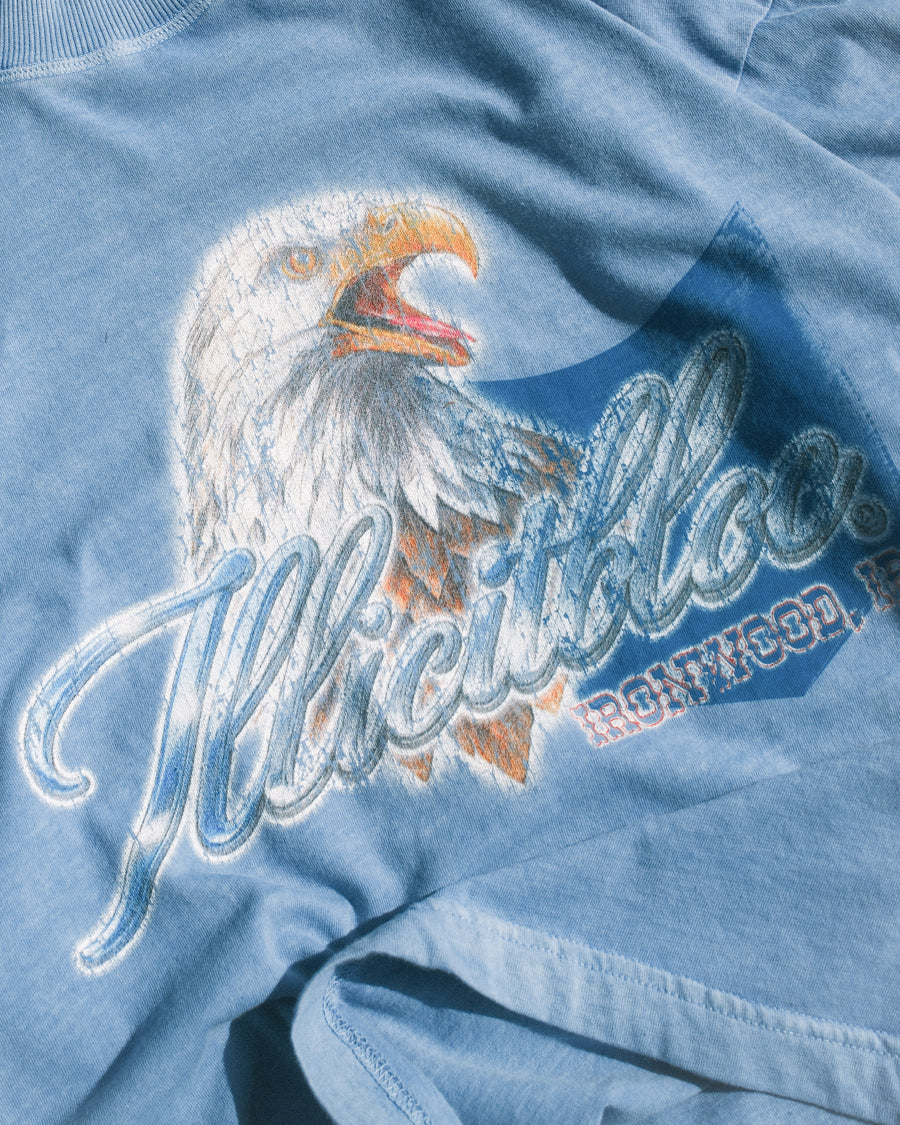 CHROME FEATHERKNIT™ LONG SLEEVE T-SHIRT - POWDER BLUE