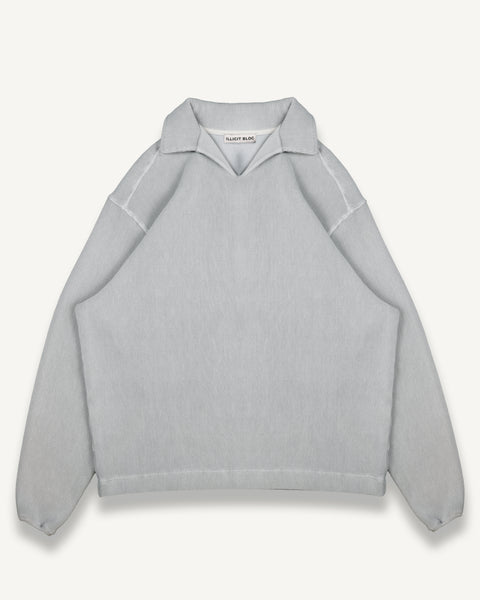 DRILL TOP - POWDER GREY