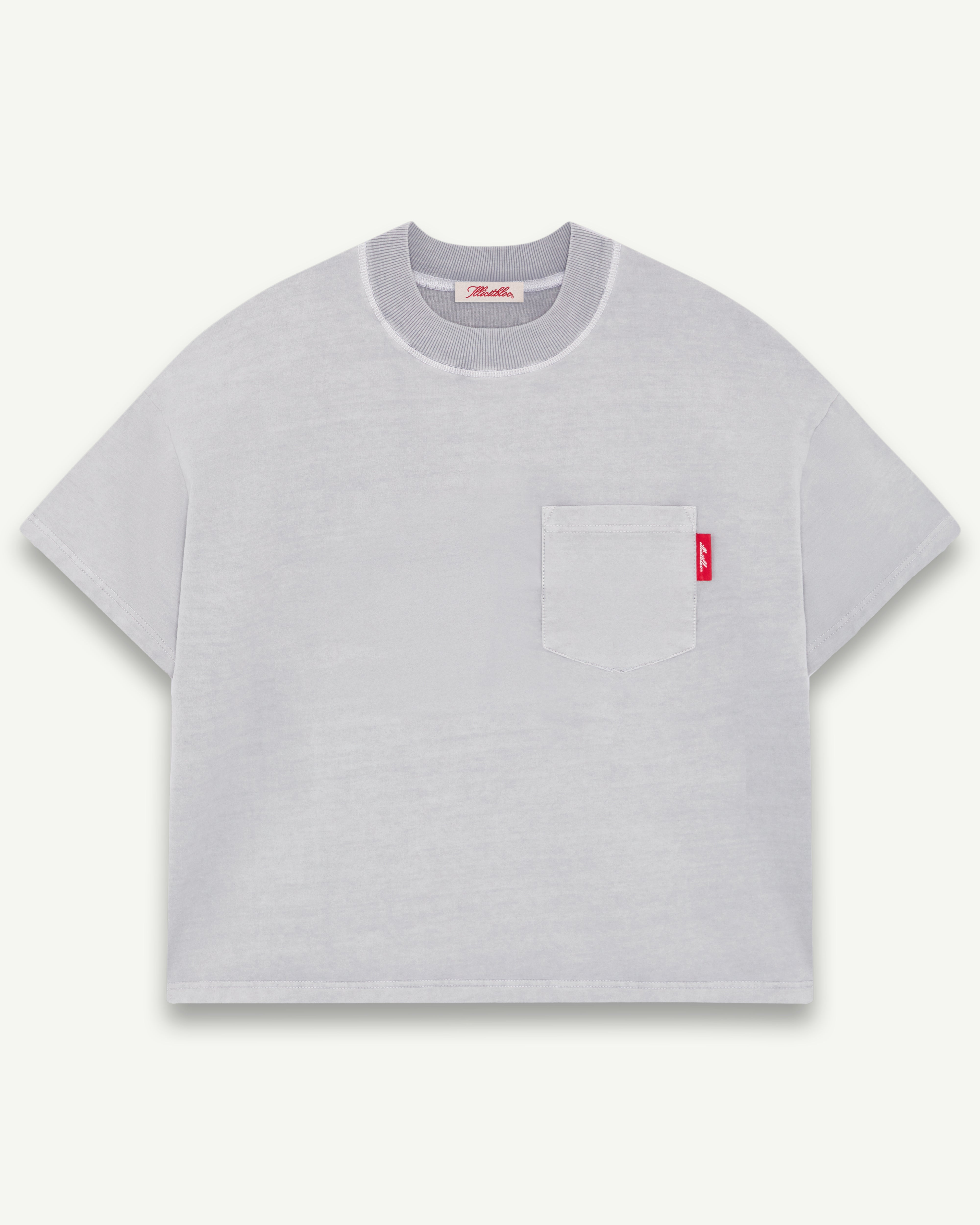 CLASSIC CLOUDWEAVE™ POCKET T-SHIRT - POWDER GREY – Illicitbloc