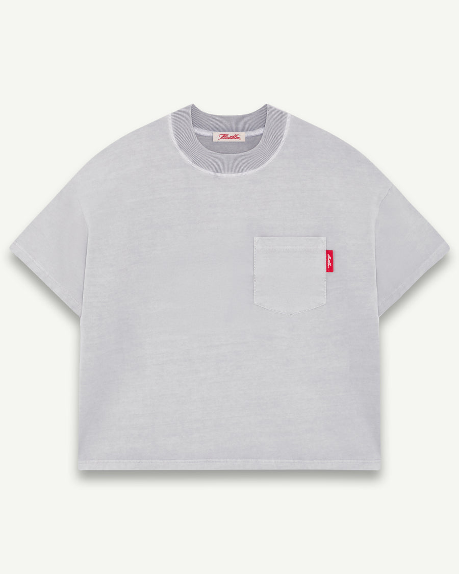 CLASSIC POCKET T-SHIRT - POWDER GREY
