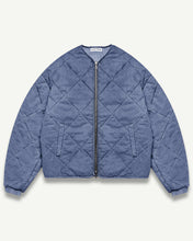 Load image into Gallery viewer, QUILTED BOMBER - WASHED NAVY
