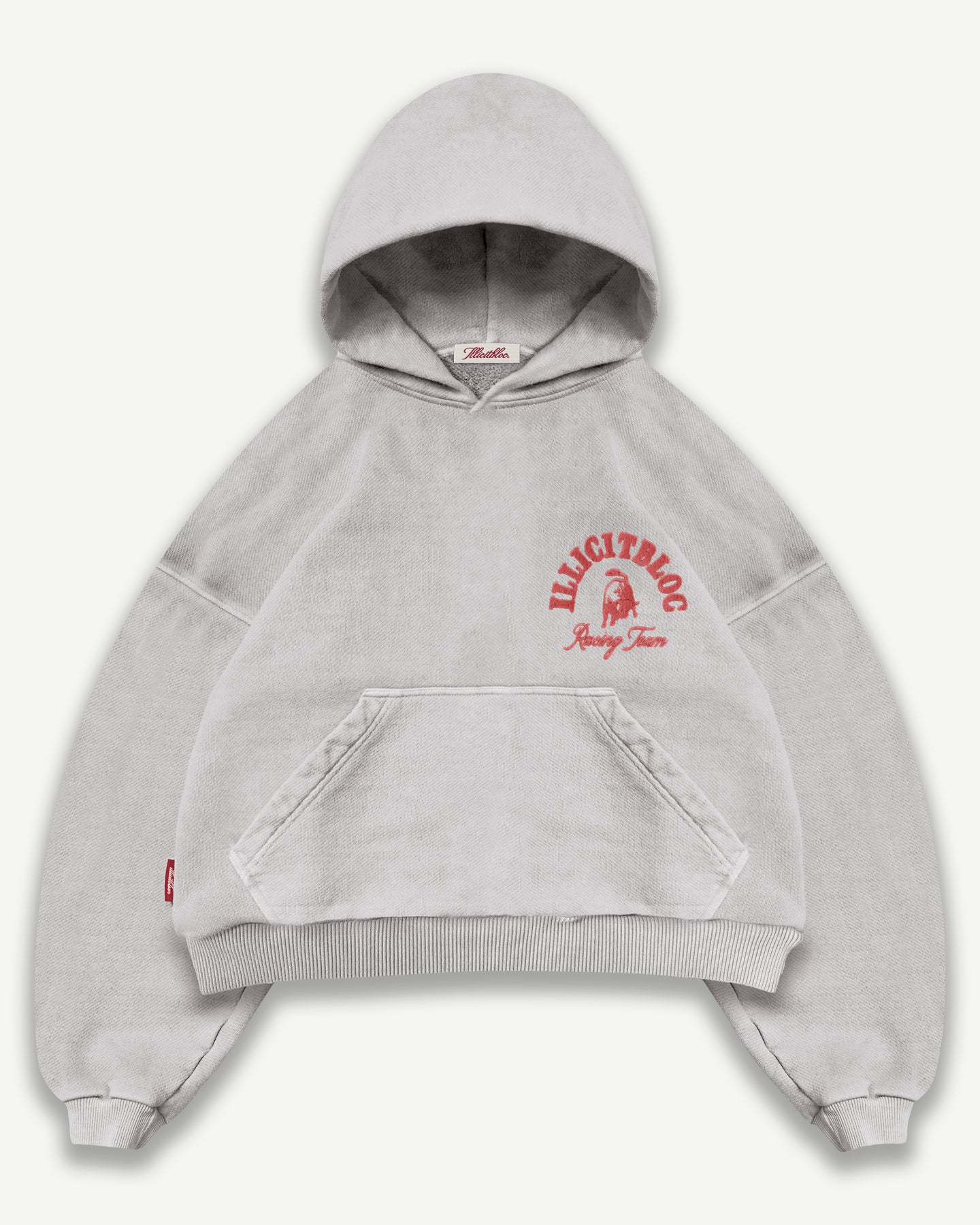 RACING TEAM HOODIE - POWDER GREY