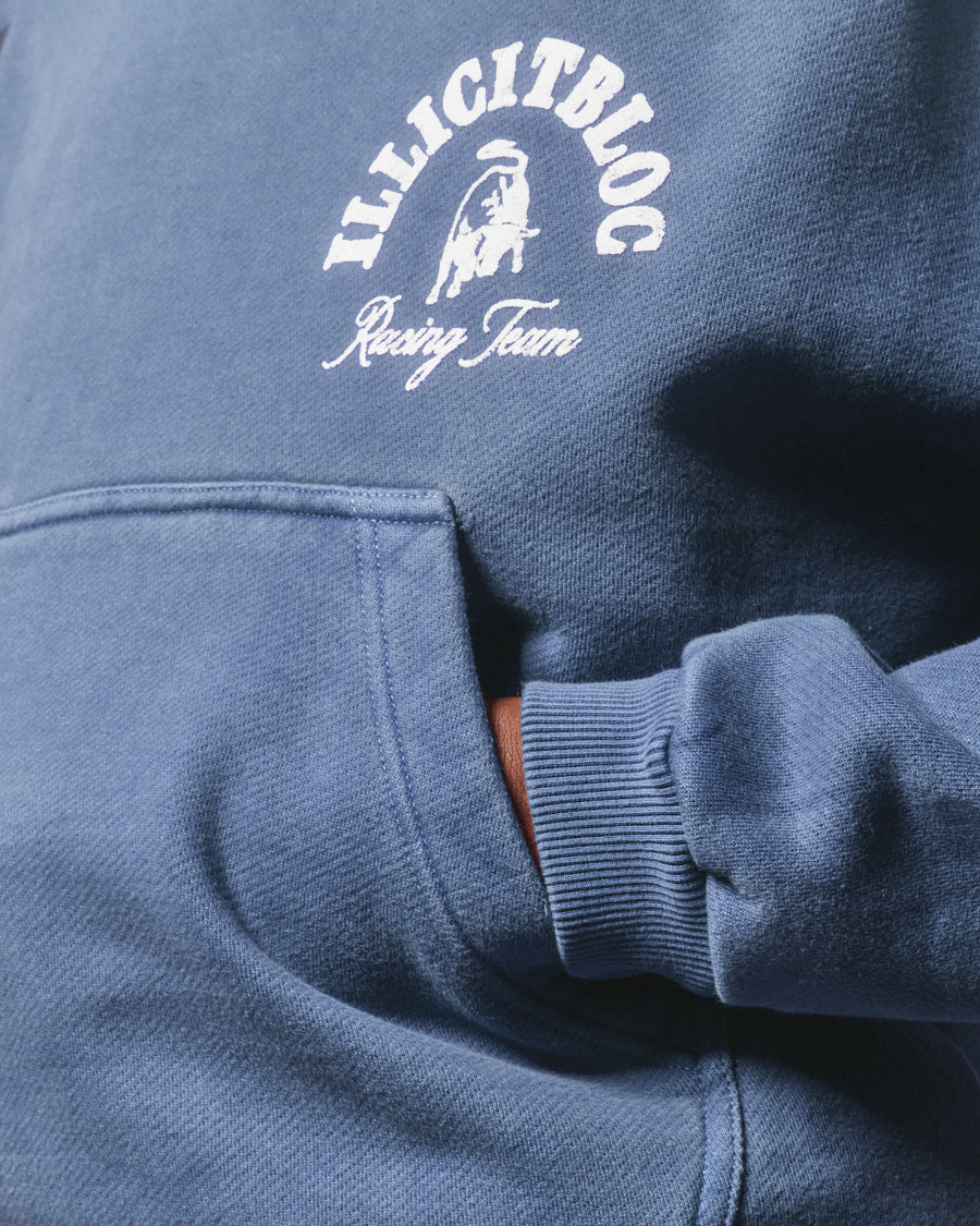 RACING TEAM HOODIE - WASHED NAVY