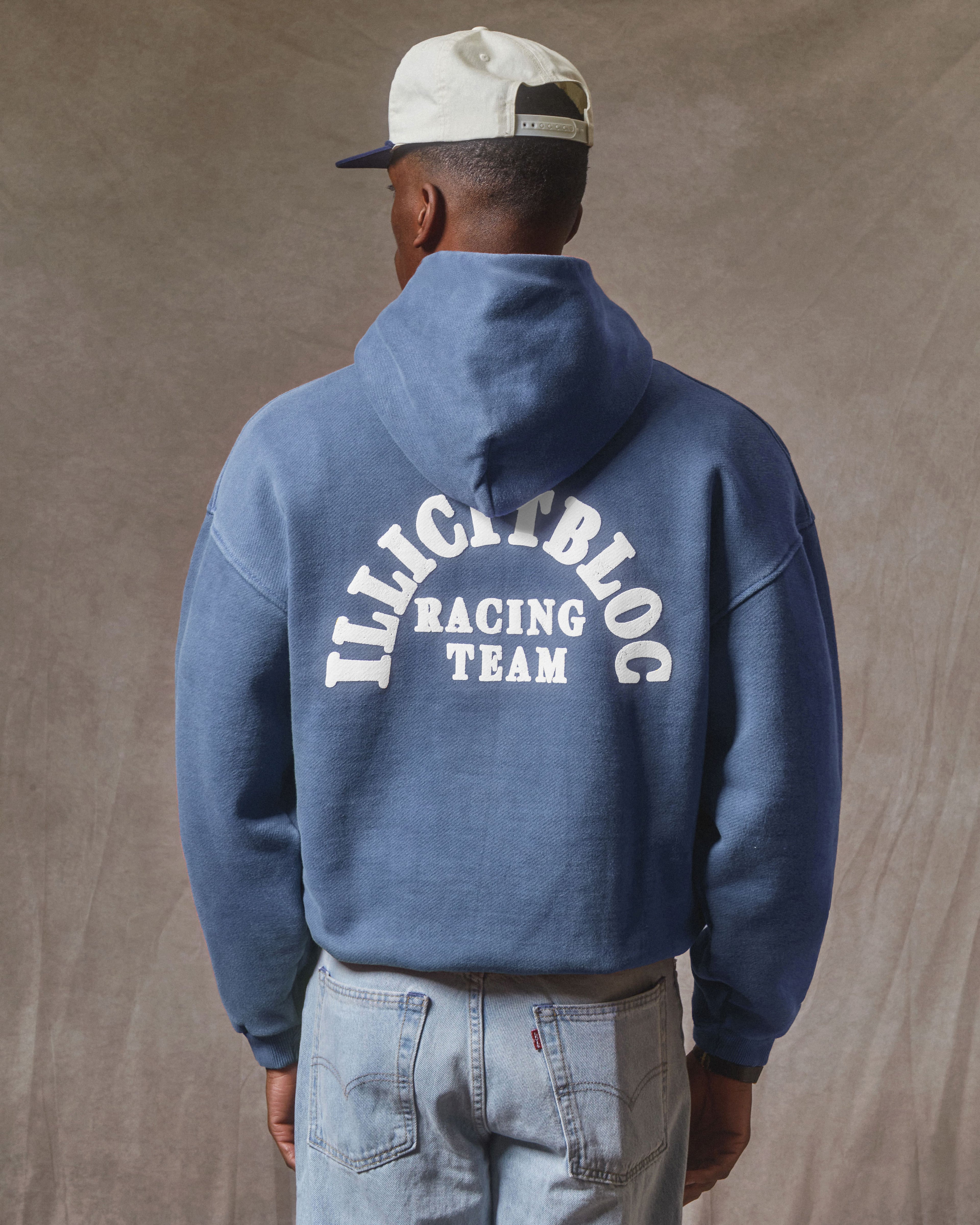 RACING TEAM HOODIE - WASHED NAVY