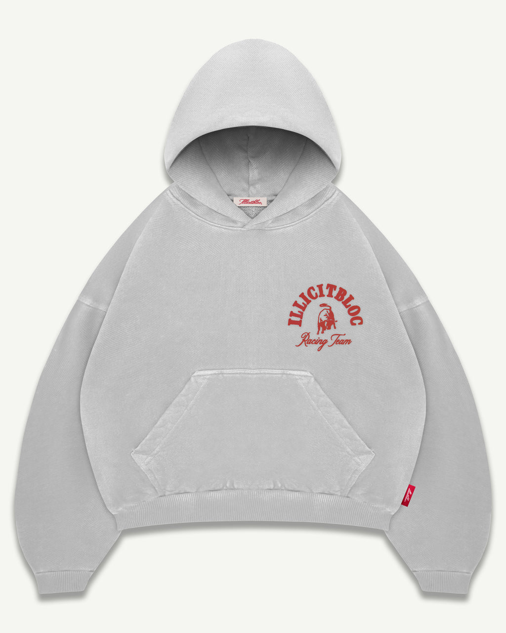 RACING TEAM HOODIE - POWDER GREY