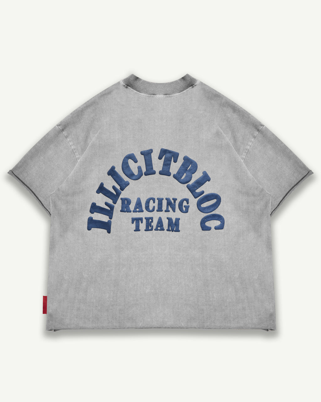 Racing Team Raw Hem T-shirt - Powder Grey