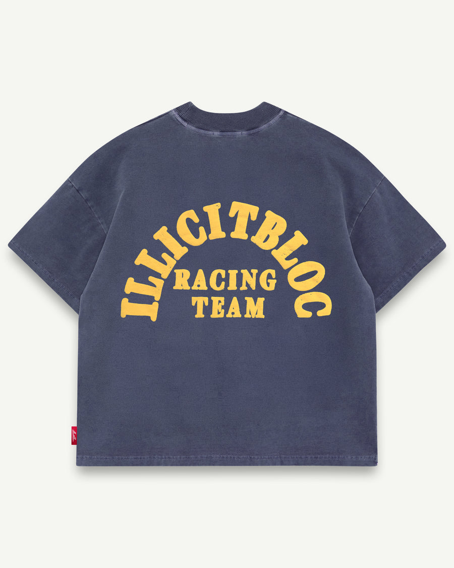 RACING TEAM T-SHIRT - WASHED NAVY