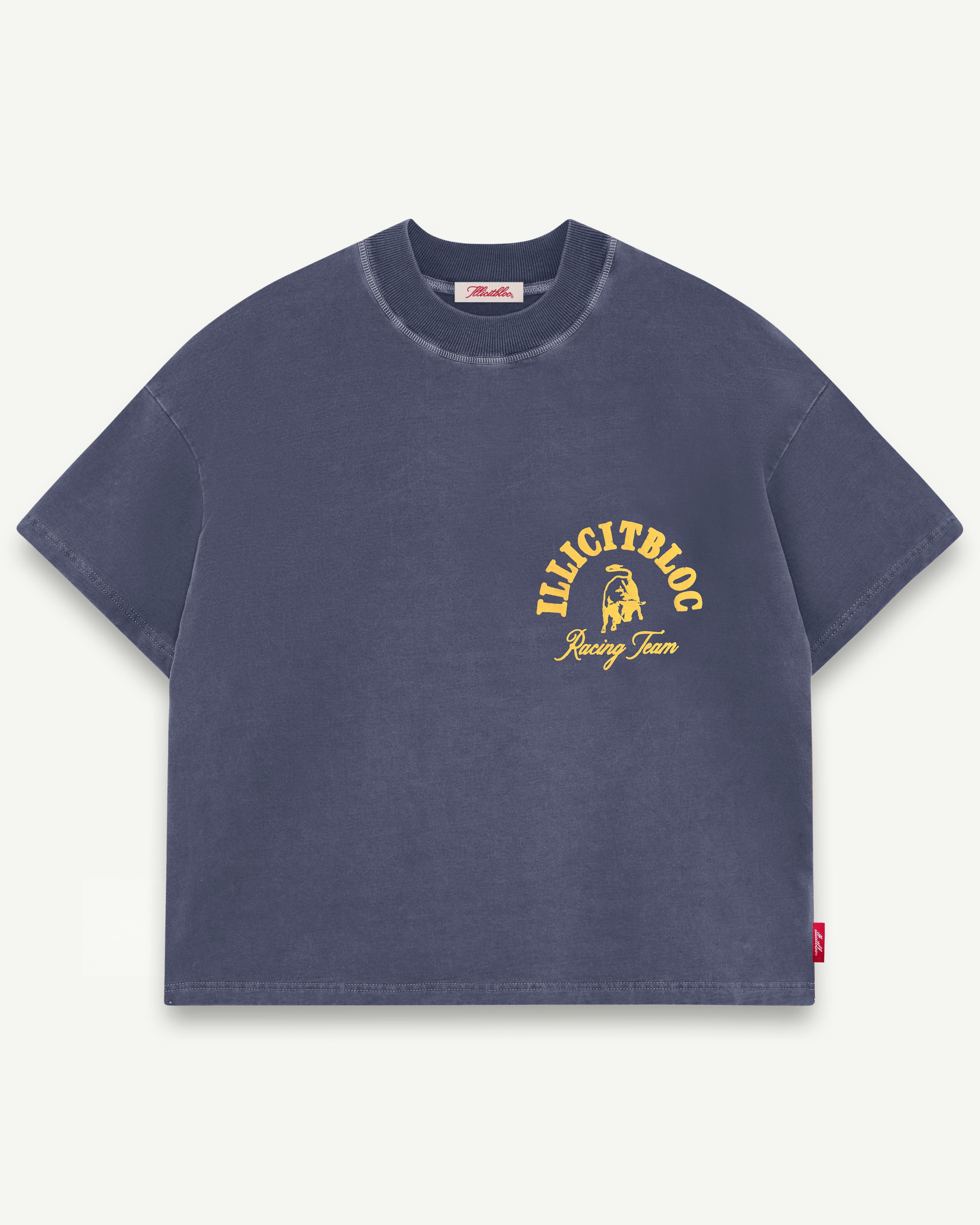 RACING TEAM T-SHIRT - WASHED NAVY