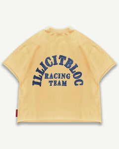 RACING TEAM RAW HEM T-SHIRT - MIMOSA