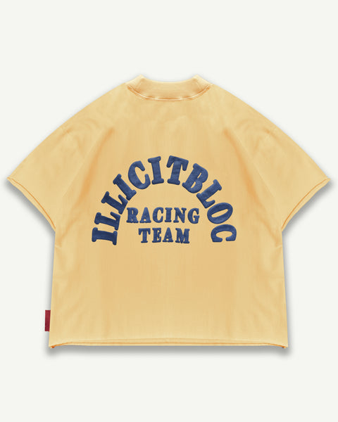 RACING TEAM RAW HEM T-SHIRT - MIMOSA