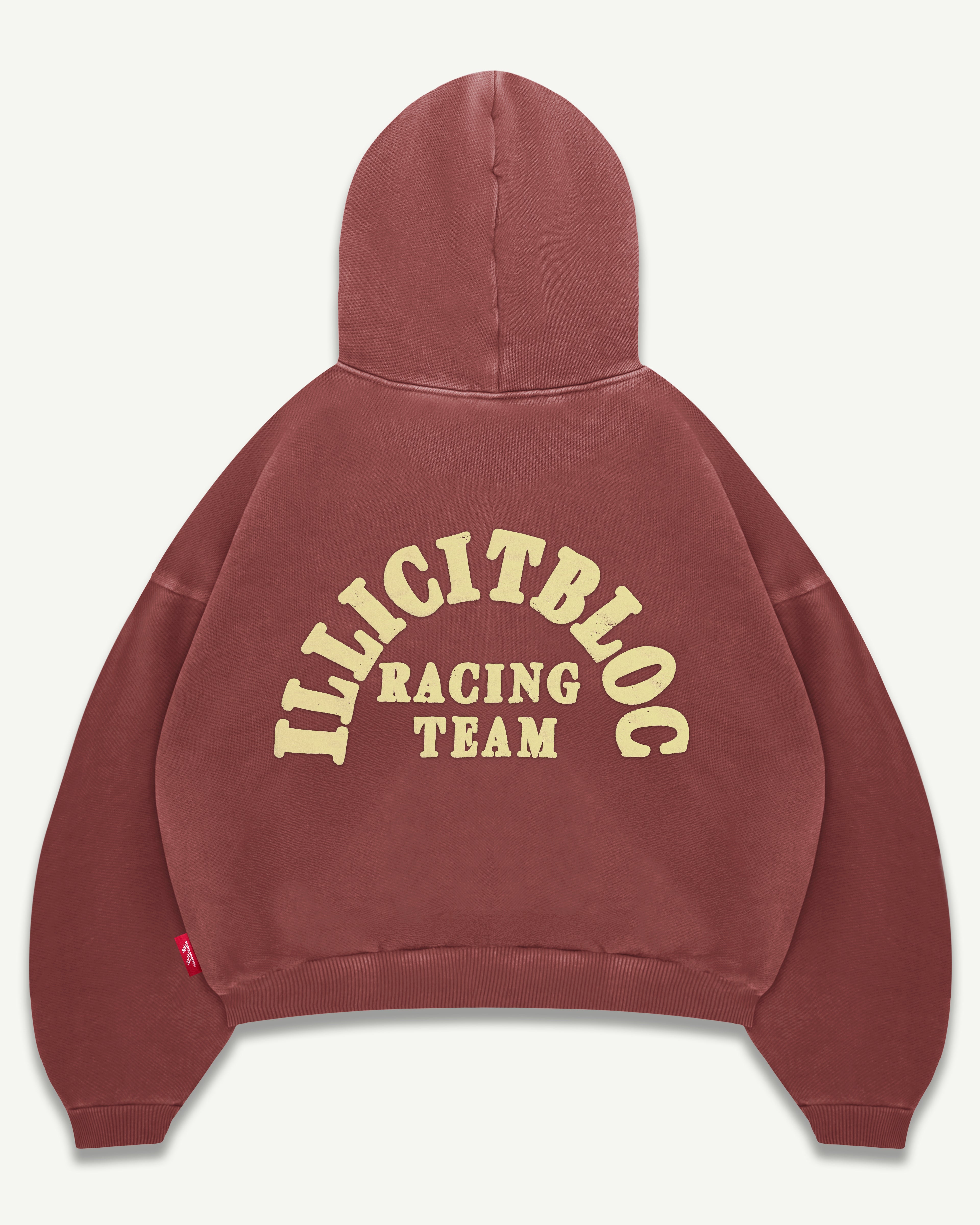 Racing Team Hoodie - Washed Burgundy