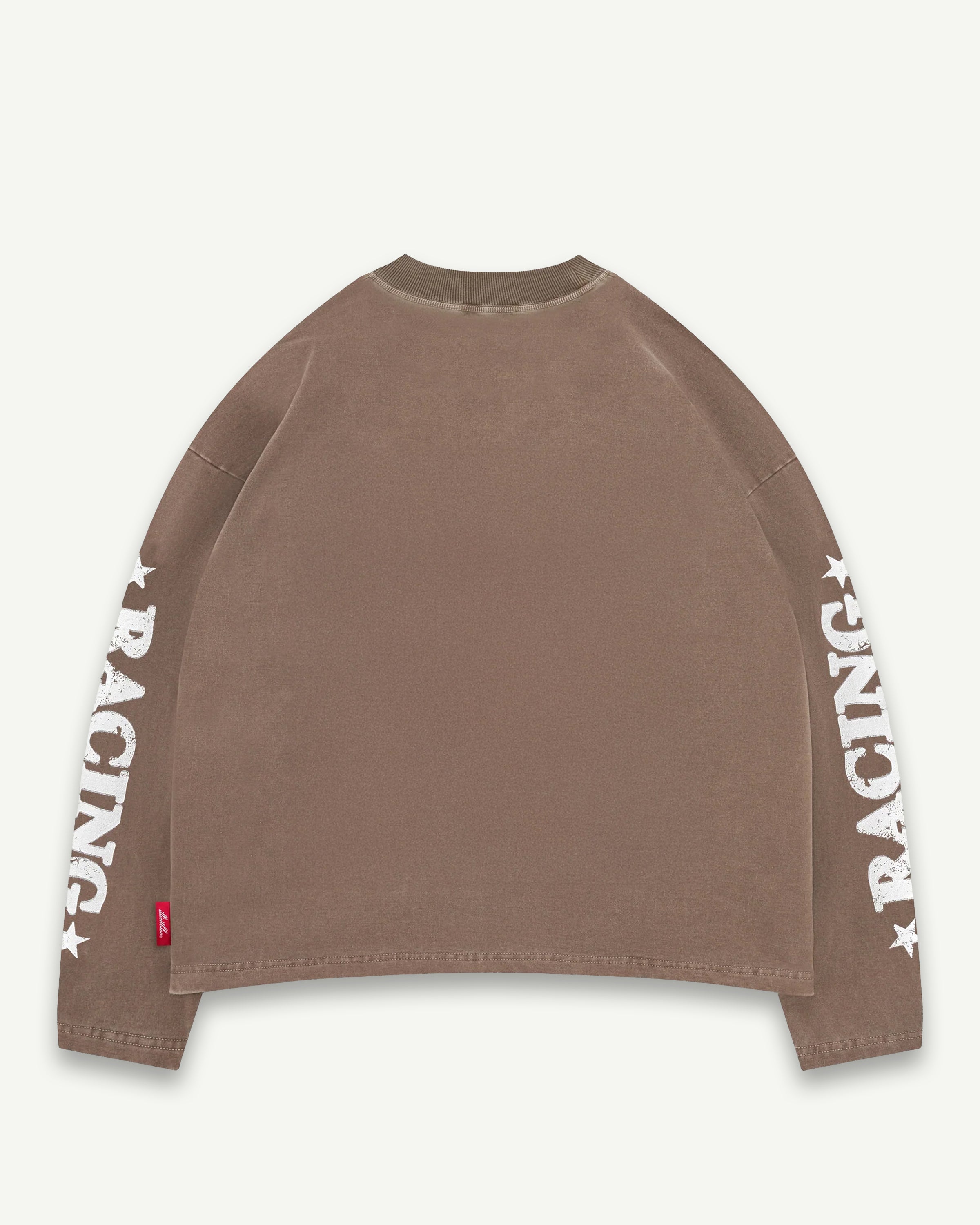 MOTOR OIL CLOUDWEAVE™ LONG SLEEVE T-SHIRT - WASHED BROWN
