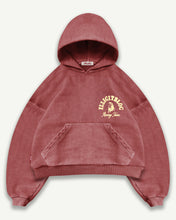 Load image into Gallery viewer, RACING TEAM HOODIE - WASHED BURGUNDY
