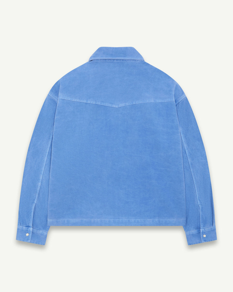 MOLESKIN RANCH STUD SHIRT - OXFORD BLUE