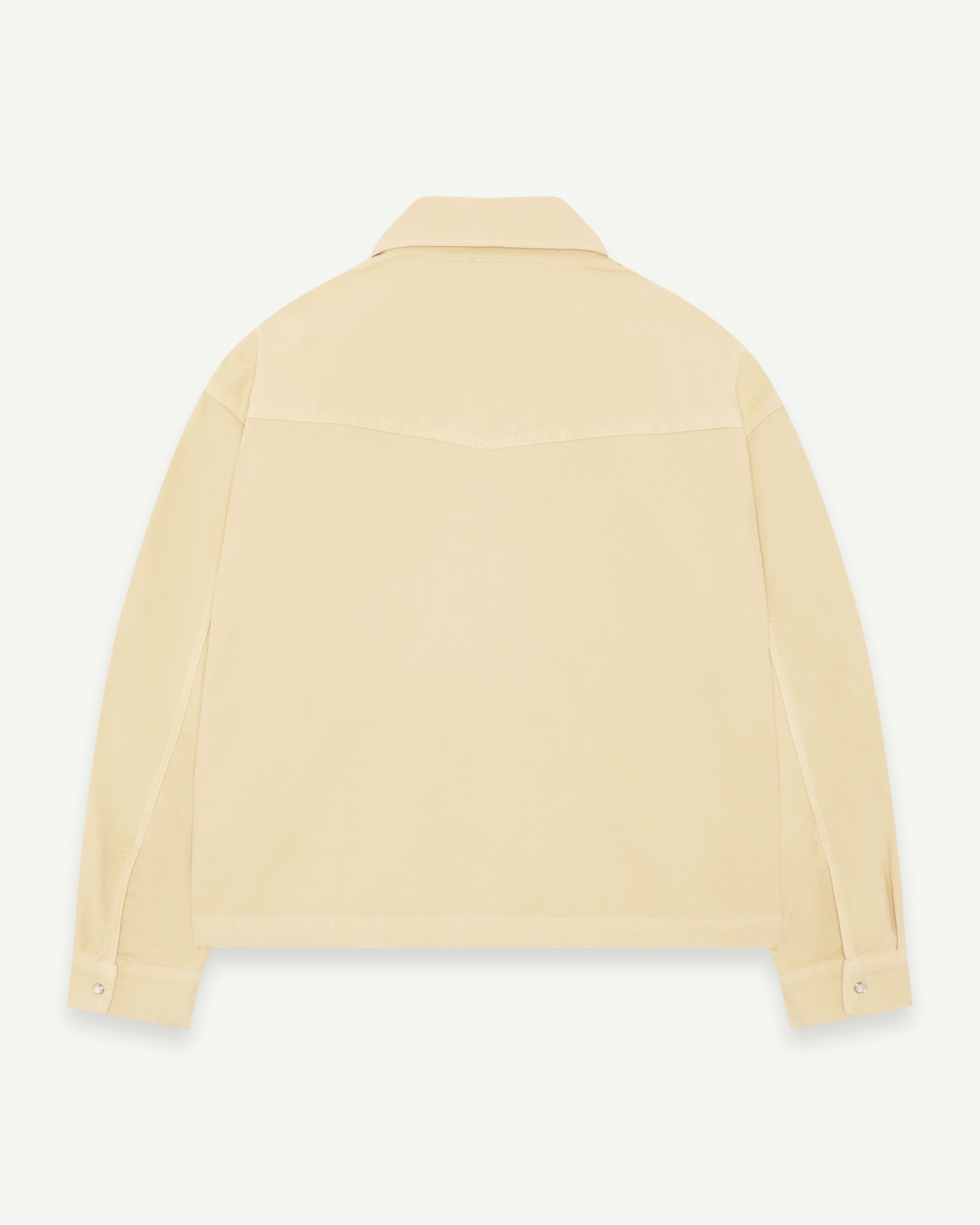 MOLESKIN RANCH STUD SHIRT - BUTTERCREAM