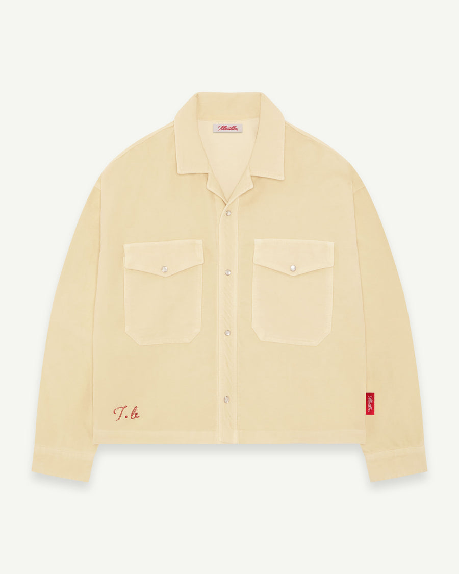 MOLESKIN RANCH STUD SHIRT - BUTTERCREAM