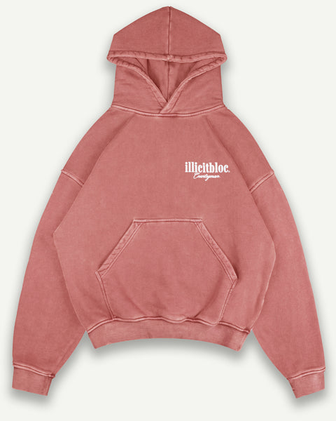 COUNTRYMAN HOODIE WASHED RED ILLICIT BLOC