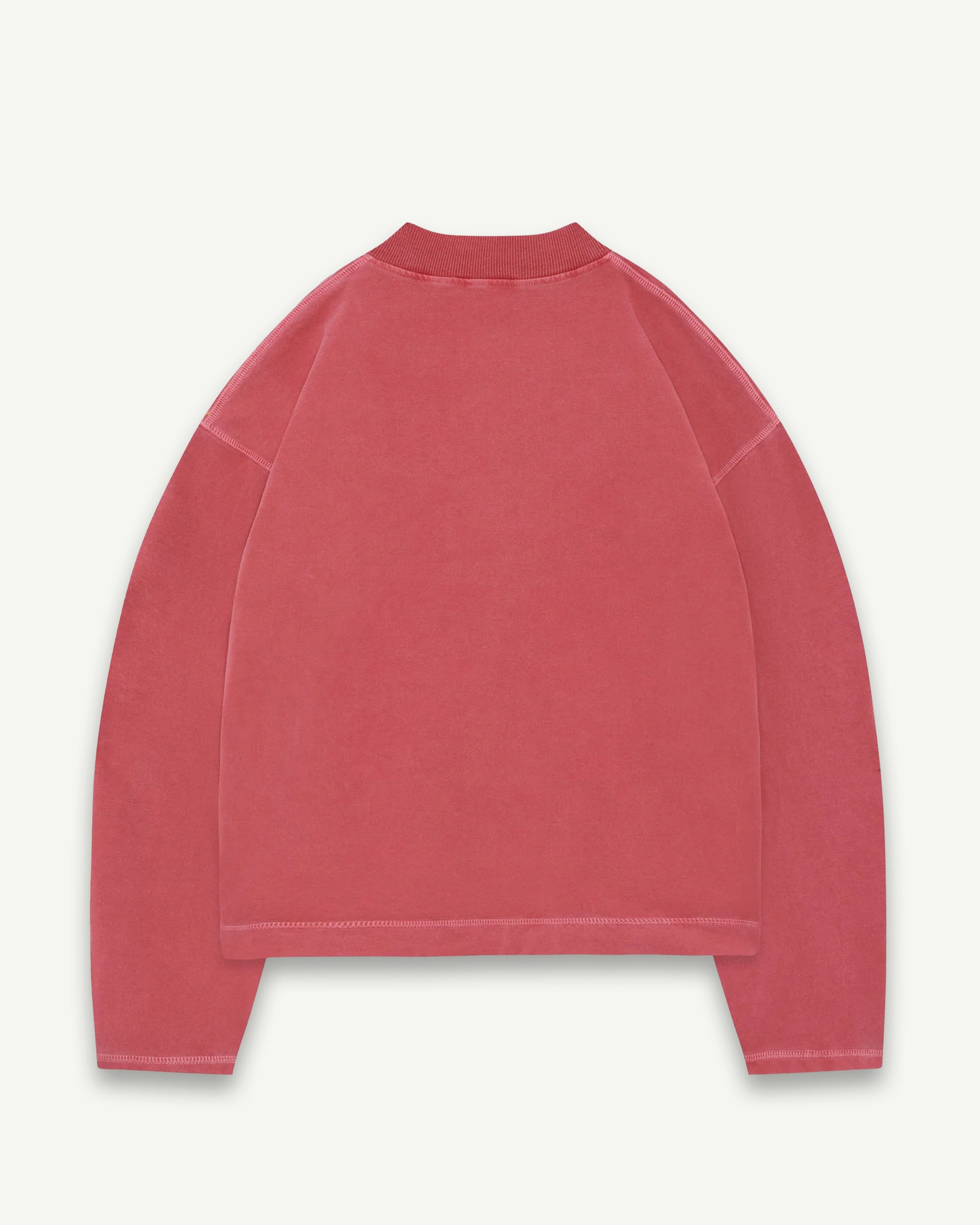 CONCHO CLOUDWEAVE™ HENLEY LONG SLEEVE - CANDY RED