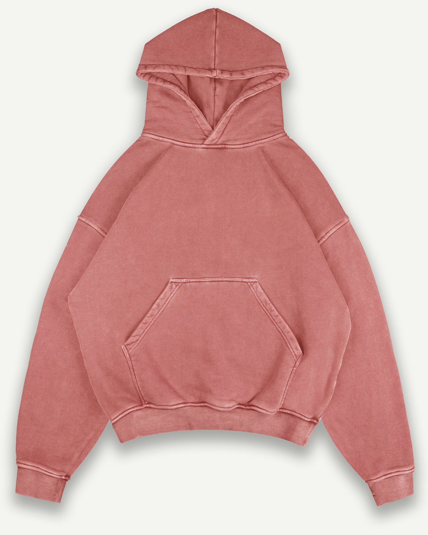 BLANK HOODIE - WASHED RED