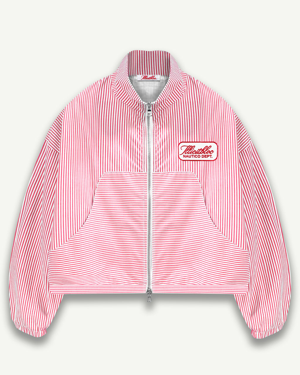Poplin Dept. Track jacket - Red/White