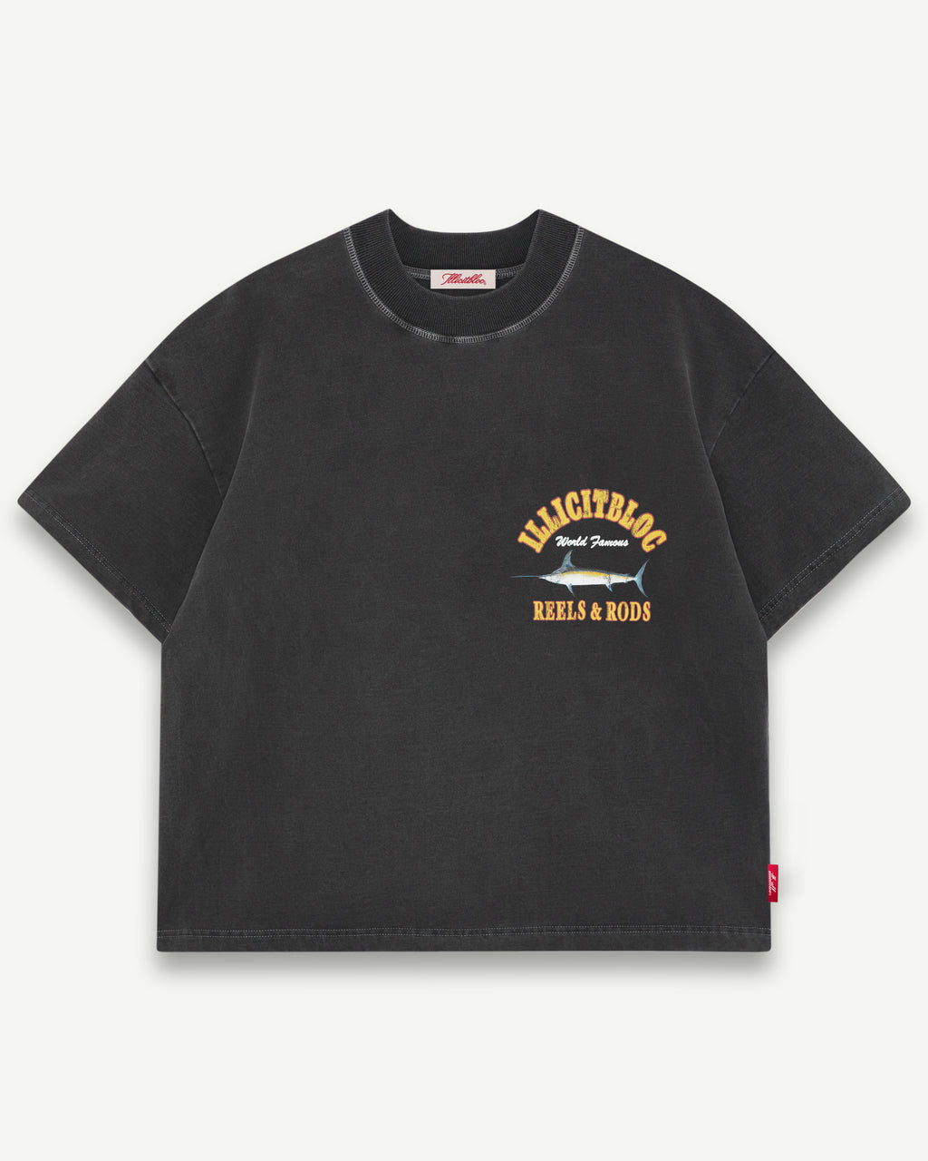 REELS & RODS T-SHIRT - CHARCOAL