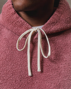 REVERSE BOX HOODIE - WASHED BURGUNDY