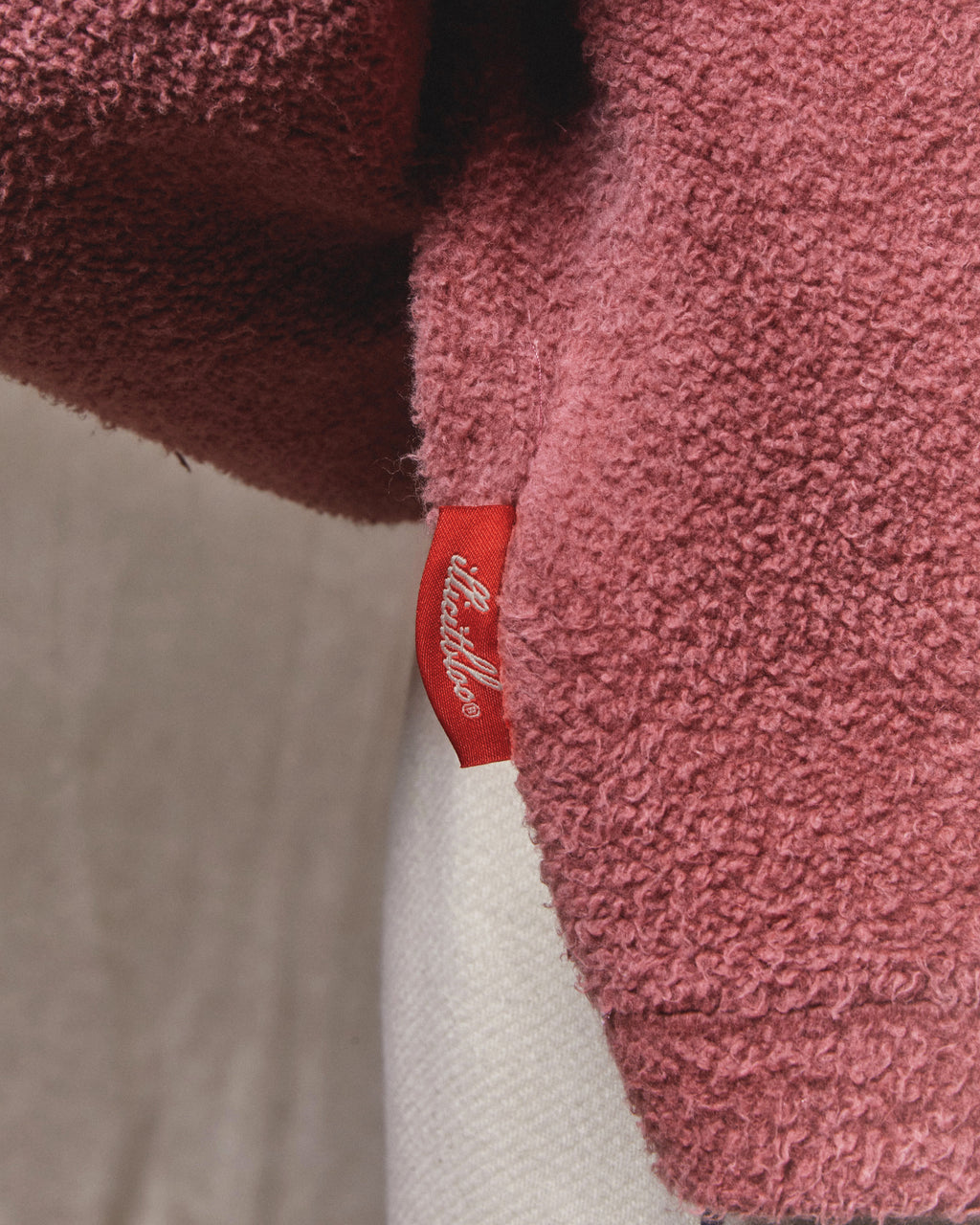 Reverse Box Hoodie - Washed Burgundy