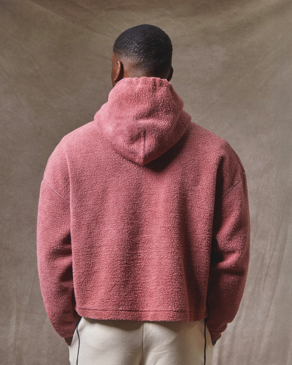 Reverse Box Hoodie - Washed Burgundy