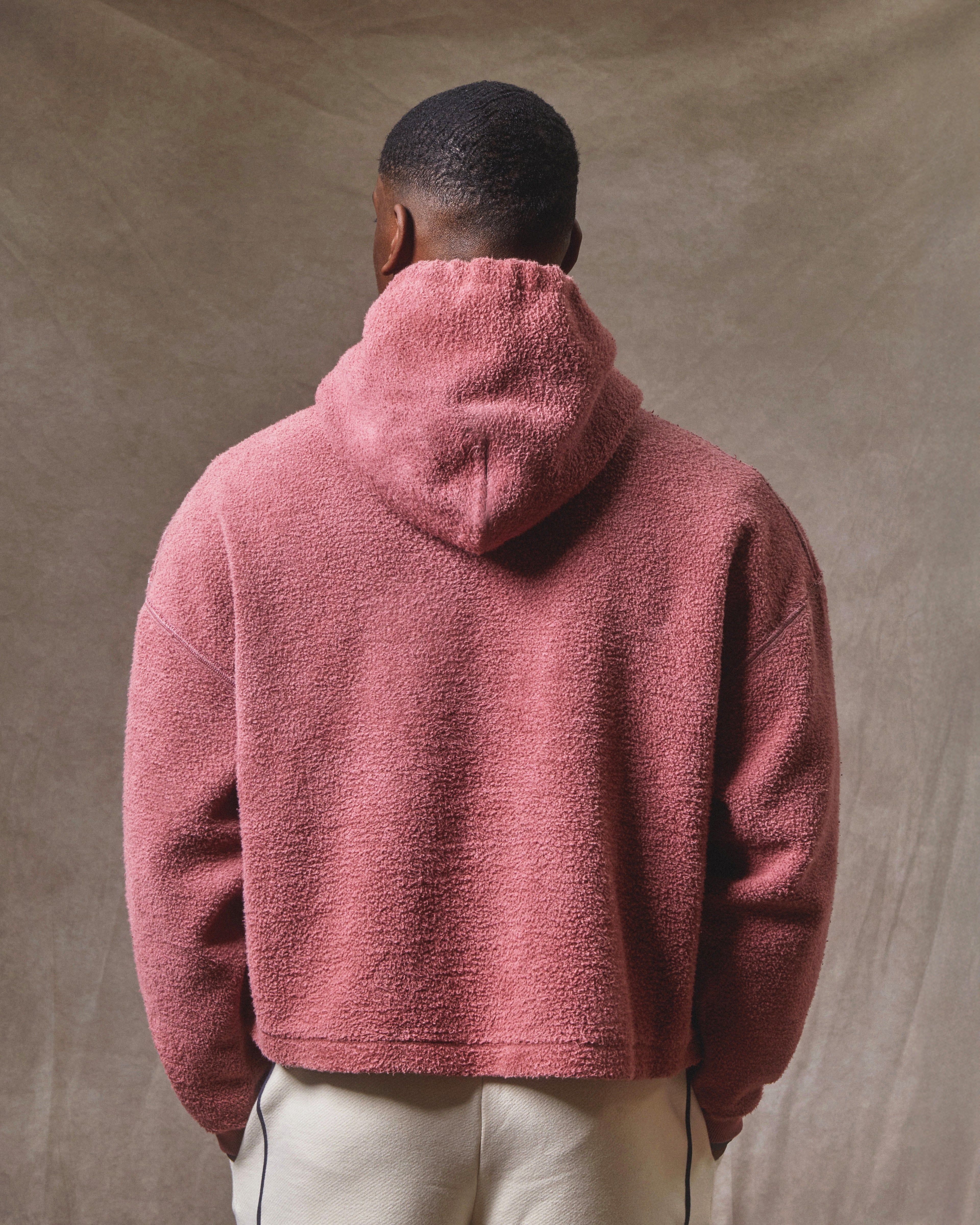 Reverse Box Hoodie - Washed Burgundy