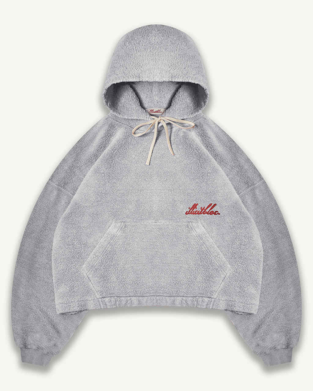 Reverse Box Hoodie - Powder Grey