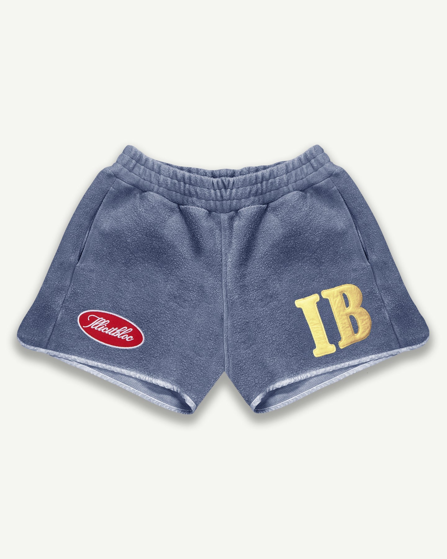REVERSE SPELLOUT SPORTS SHORTS - WASHED NAVY