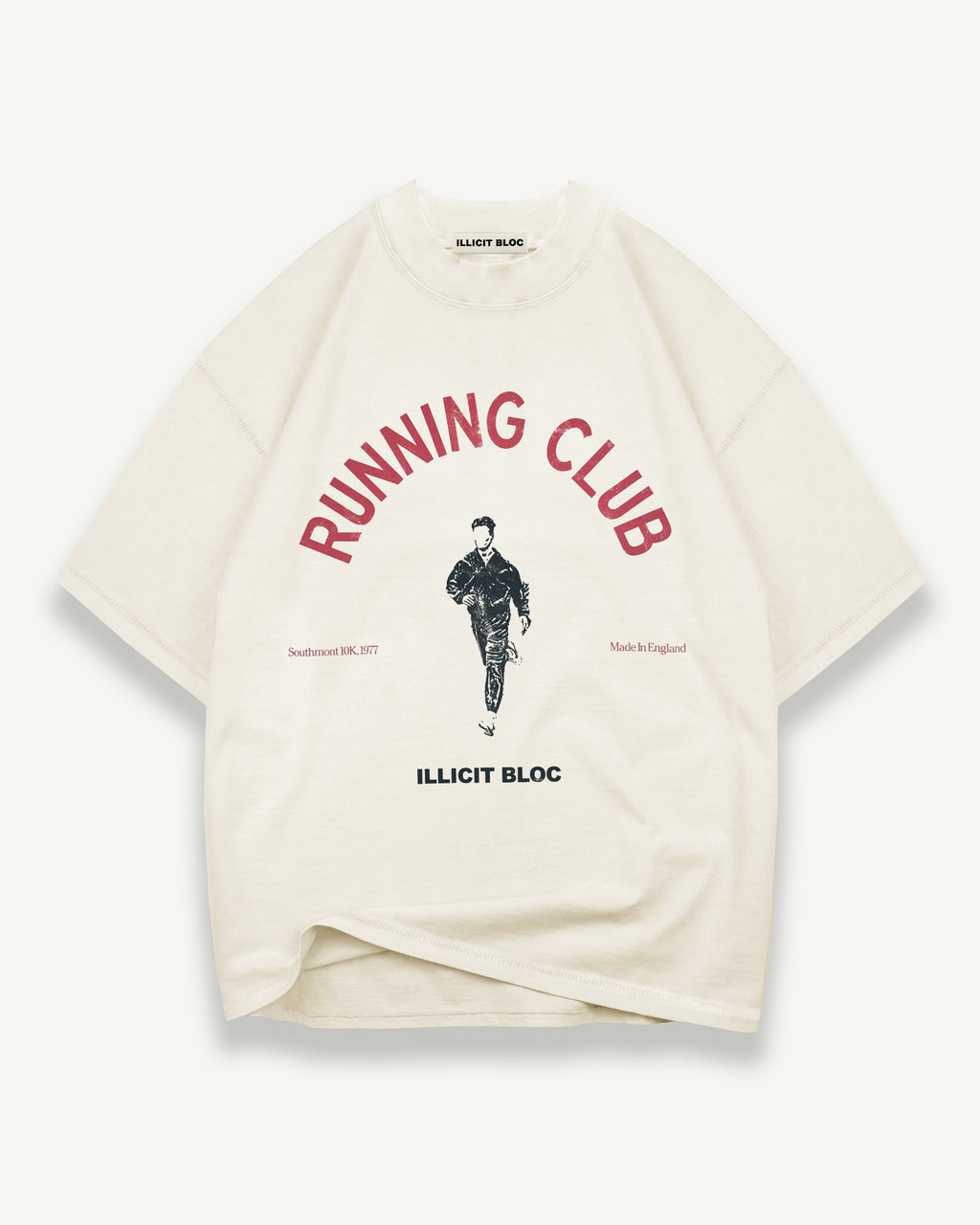 Running Club T-shirt - Oyster
