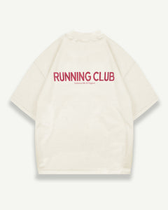 RUNNING CLUB T-SHIRT - OYSTER