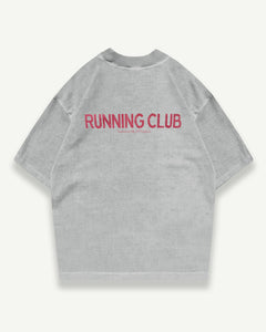 RUNNING CLUB T-SHIRT - POWDER GREY