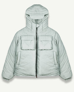 NAUTICAL PUFFER JACKET - SILVER SAGE