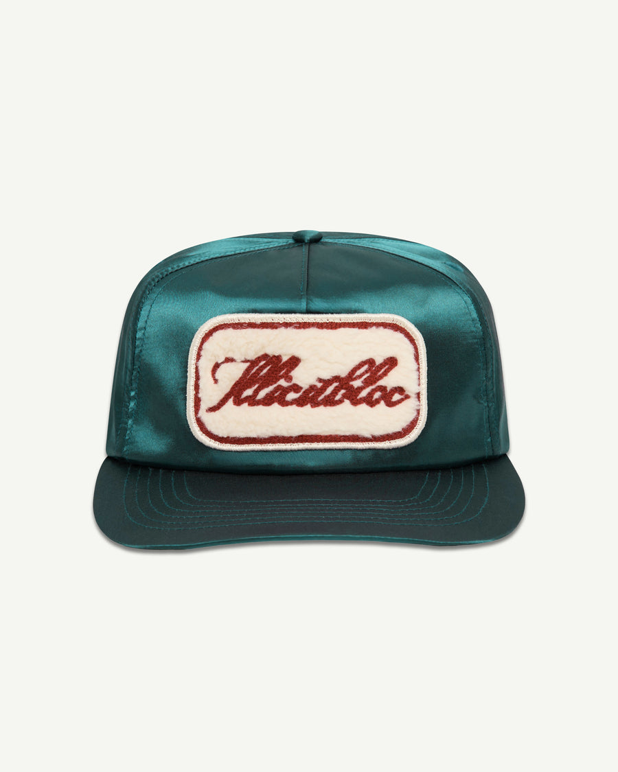 LEGACY PATCHWORK SATIN CAP - TEAL