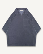 Load image into Gallery viewer, SHORT SLEEVE DRILL TOP - WASHED NAVY
