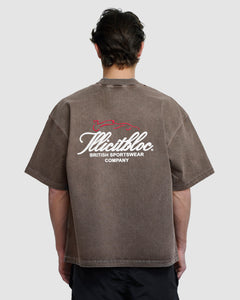 SILHOUETTE T-SHIRT - WASHED BROWN