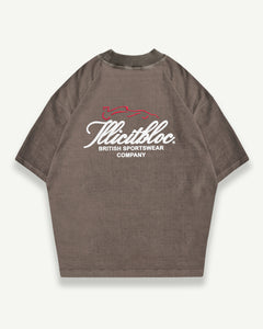 SILHOUETTE T-SHIRT - WASHED BROWN