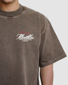 SILHOUETTE T-SHIRT - WASHED BROWN