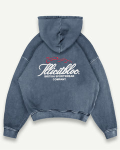 SILHOUETTE HOODIE - WASHED NAVY