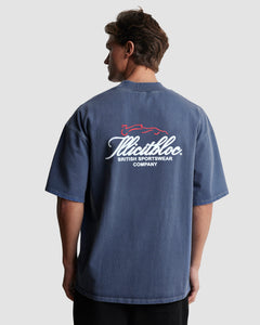 IB SILHOUETTE T-SHIRT - WASHED NAVY