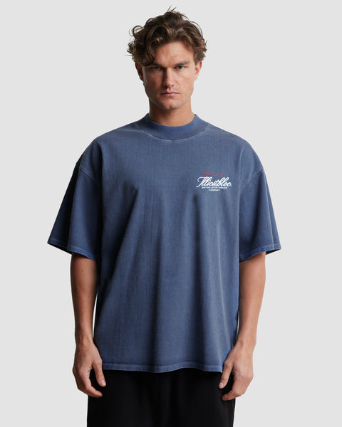 SILHOUETTE T-SHIRT - WASHED NAVY