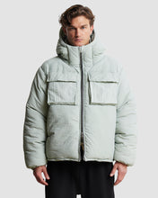 Load image into Gallery viewer, NAUTICAL PUFFER JACKET - SILVER SAGE
