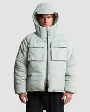 Load image into Gallery viewer, NAUTICAL PUFFER JACKET - SILVER SAGE
