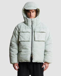 NAUTICAL PUFFER JACKET - SILVER SAGE